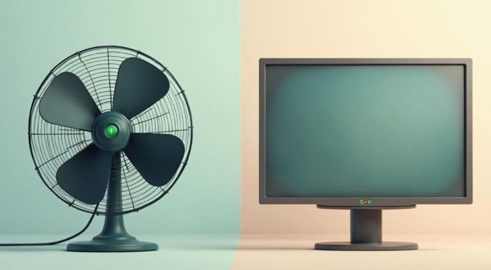 スマートプラグが使える物理スイッチ家電と使えない電子スイッチ家電の比較イラスト